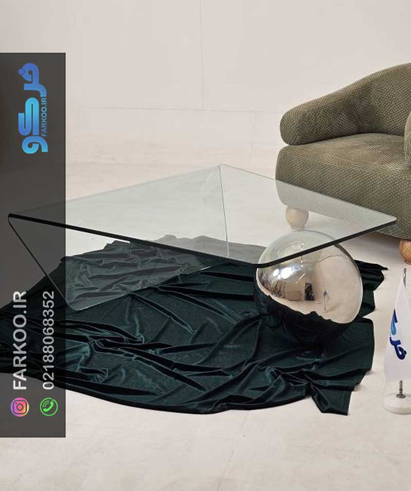 میز-جلو-مبلی-شیشه-ای-گوی-دار-3 میز جلومبلی شیشه ای گوی دار