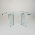 میز ناهارخوری با پایه شیشه ای مدل TL06 - Image 5