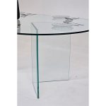 میز ناهارخوری با پایه شیشه ای مدل TL06 - Image 3