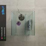 میز عسلی شیشه ای خم مدل TL09 - Image 11