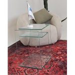 میز عسلی شیشه ای مارپیچ TL23 - Image 4