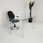 میز شیشه ای مدیریت و اداری tl28