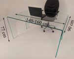 میز تحریر شیشه ای خم TL28 - Image 6