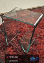 میز عسلی شیشه ای خم مدل TL09 - Image 7