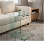 میز عسلی شیشه ای خم مدل TL50 - Image 6